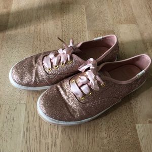 Keds kids x Kate Spade, rose gold size 2